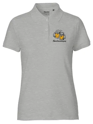 Produktbild von Huuraa Damen Polo Shirt Spielmannszug Schützenfest S Sport Grey Bio Baumwolle Fairtrade Poloshirt Geschenkidee