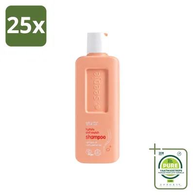 Image de 25 flacons de shampooing hydratant et nourrissant Seepje - Pour des cheveux sains et hydratés - 300 ml - Lot de 25