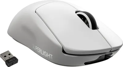 Produktbild von Logitech G Pro X Superlight - rechts - RF Wireless - 25400 DPI - 1 ms - Weiß
