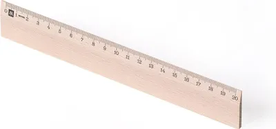 Obrázek produktu pro Metrie | Scholar-M20, Dřevěné pravítko | 20 cm