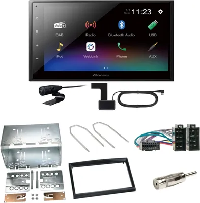 Produktbild von Pioneer DMH-A340DAB DAB+ Bluetooth Einbauset für Peugeot 307 Citroen C2 C3