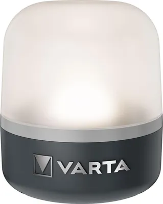 Produktbild von Varta Dynamo Lantern, USB-betriebene Campinglaterne, Grau, Acrylnitril-Butadien-Styrol (ABS), Hart-Polyethylen (HDPE), Thermoplastisches Elastomer (TPE), IP54, 50 lm, LED