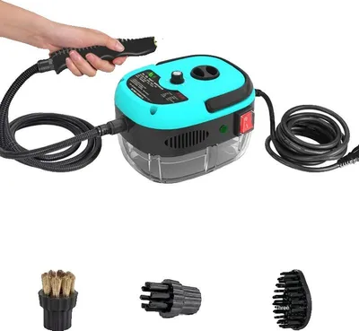 Obrázok produktu pre Parný čistič, výkon 1600 W, vysokoteplotná para, základňa modrá