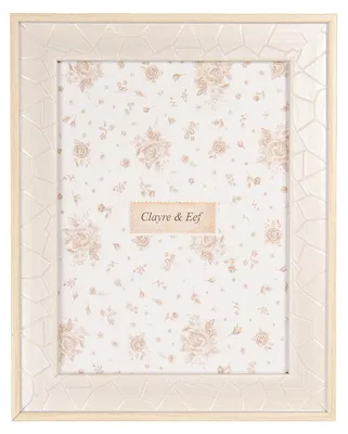 Image de Clayre & Eef Cadre photo 10x15 cm Beige Plastique