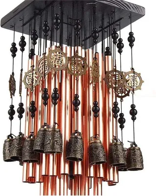 Produktbild von Achilles Windgong – Windvanger, 18x40x40 cm, 450 g, Mix‑4, Edelstahl