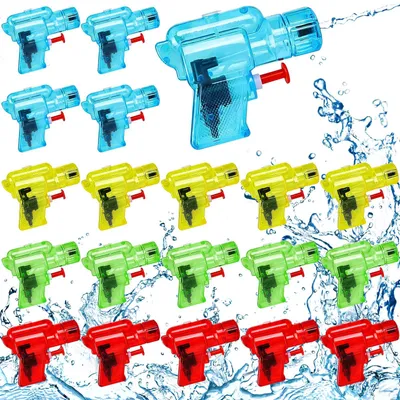 Imagen del producto de Juego de mini pistolas de agua, 20 unidades, tamaño pequeño, para niños