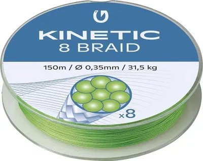 Zdjęcie produktu dla Linka Kinetic 8 w oplocie Fluo Green 150m - 0,26mm