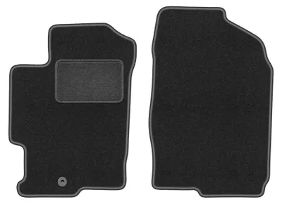 Image de Tapis avant en moquette pour Mazda 6 I GG / GY 2002-2007 (break/berline/liftback) – 2 pièces, gris graphite, sur mesure – Wielganizator LUX