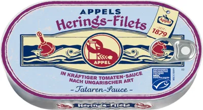 Image de Appel MSC Filets de hareng à la sauce tartare et à la tomate Boîte 200g