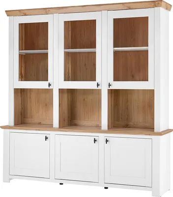Produktbild von Buffetschrank Bristol - Pinie Weiß / Eiche Wotan