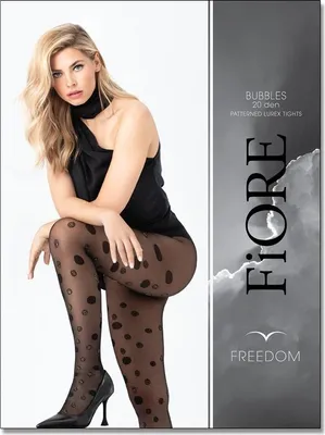 Produktbild von Schwarze gepunktete Strumpfhose BUBBLES 5 Black