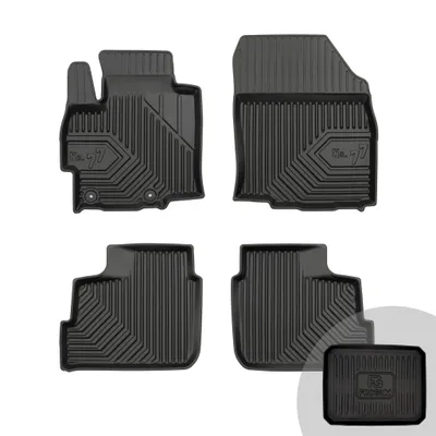 Produktbild von FROGUM No.77 Gummimatten Ganzjahresset von Auto Fußmatten Autofussmatten für Mitsubishi Space Star ab 2013