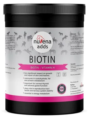 Image de NuVena Biotin, complément alimentaire pour chevaux à base de biotine - 1 kg