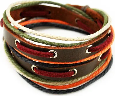 Produktbild von axy Armband Lederarmband Wickelarmband Echtlederarmband für Herren Damen Männer Jungen Armschmuck TWIC11