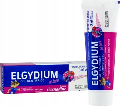 Produktbild von Elgydium Kinder Fluorinol Zahngel Anti-Karies mit Bananengeschmack fr Kinder von 2-6 Jahren, 50 ml