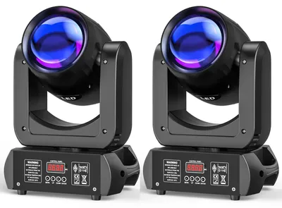 Produktbild von Moving-Head-Licht - DMX-Bühnenlicht - 2er-Set - 150 W - 18 Prismen - AC 100–240 V - EU-Stecker