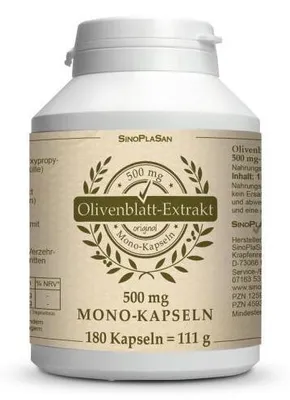 Obrázok produktu pre Extrakt z olivových listov 500 mg MONO 180 kapsúl