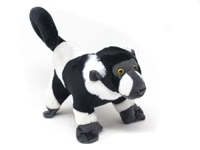 A stuffed toy animal on a white background.
