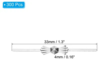 Produktbild von 33mm/1.3" Kronleuchter-Schmetterlingsclips, 300 Stš¹ck Kupfer-Kronleuchter-Verbindungsclips zum Befestigen von Kristallteilen, Kronleuchter-Ersatzteilen, Gold