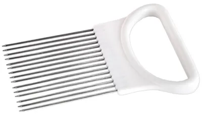 Obrázek produktu pro Držák na krájení cibule - držák na zeleninu - bílá barva