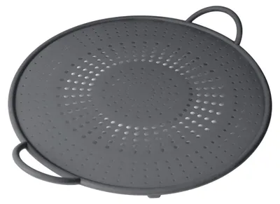 Produktbild von KUHN RIKON Spritzschutz aus Silikon, rot/grau, Ø 30 cm