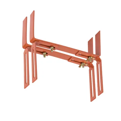 Produktbild von BigDean 2 Stück Blumenkastenhalter terrakotta Standard H-Form Kasten Halter Balkonkastenhalter