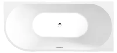 Produktbild von Aqualine TIBERA R Stehende Eckbadewanne 170x80cm, weiß