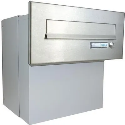 Produktbild von F-042 XXL Edelstahl Durchwurfbriefkasten mit Klingel