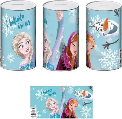 Produktbild von Disney Metal L 10x10x17.5 Cm Frozen Sparschwein Durchsichtig  Durchsichtig One Size