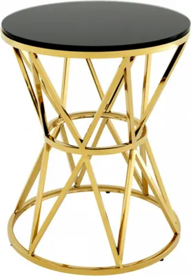 Produktbild von Casa Padrino Luxus Art Deco Designer Beistelltisch Gold 44 x H. 55 cm - Hotel Tisch Möbel