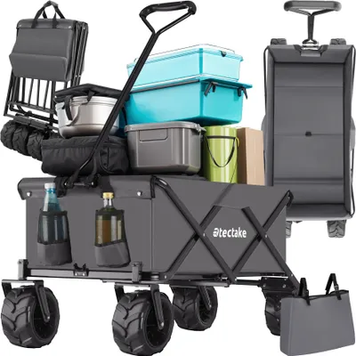 Produktbild von Bollerwagen Heidrun inklusive Tragetasche, Belastbarkeit 80 kg