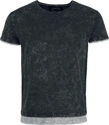 Produktbild von RED by EMP Herren graues T-Shirt im Crushed-Look S