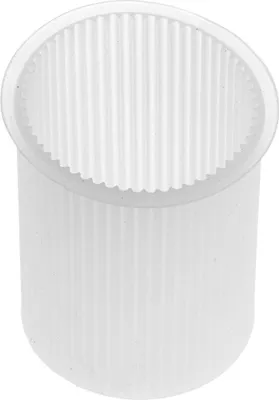 Produktbild von Glorex Kerzengießform aus Silikon Zylinder mit Rillen Ø 7 x 10,5 cm