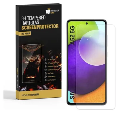 Produktbild von 6x 9H Hartglas für Samsung Galaxy A52 Panzerfolie Displayschutz Displayglas KLAR Panzerglas Schutzglas Schutzfolie Glasfolie Folie