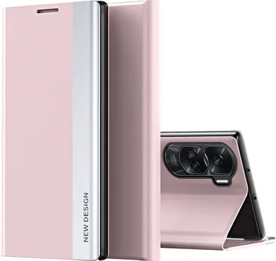 Immagine prodotto di Custodia per Honor 90 Lite 5G Custodia magnetica in Finto cuoio con funzione di supporto Rosa