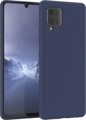 Produktbild von EAZY CASE Silikonhülle für Samsung Galaxy A42 5G Silikon Backcover Schutz in Blau
