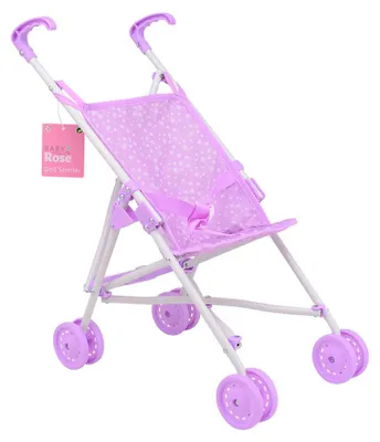 Obrázok produktu pre Johntoy kočík pre bábiky Baby Rose - hračkársky kočík viacfarebný