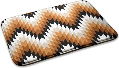 Produktbild von Teppich Wohnzimmer Schlafzimmer Modern - 75 cm x 45 cm - Geometrisches Muster