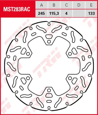 Image de TRW Bremsscheibe "MST283RAC"