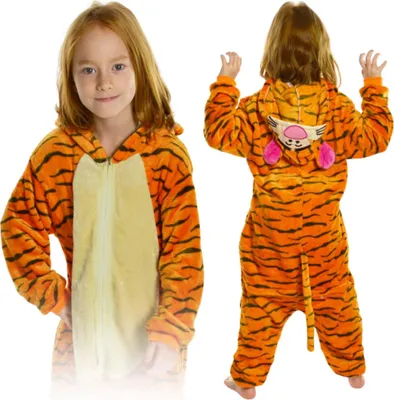 Obrázok produktu pre Detský kostým tigra kigurumi na karneval 98-104