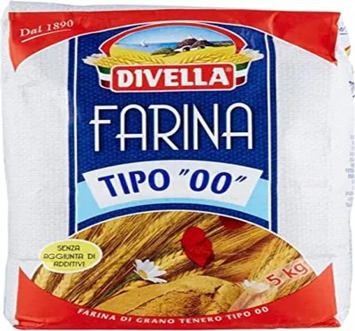 Produktbild von Mehl DIVELLA - Weizenmehl- 5 kg Beutel - Farina di Grano Tenero Tipo 00