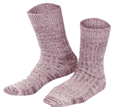 Produktbild von Uni-Norwegersocken „Jean“ in Bordeaux Mouliné von Living Crafts