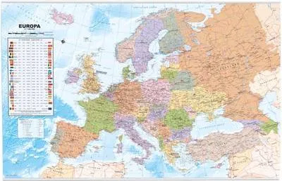 Produktbild von Politische Europakarte als Poster, ca. 90x61cm, deutsch
