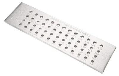 Drahtziehplatte Wolframcarbid 0,26–4,10 mm 52 Löcher