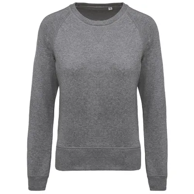 Produktbild von Kariban Damen Sweatshirt Langarmshirt Pullover Pulli Basic Sweat Shirt, Größe:XS, Farbe:Grey Heather