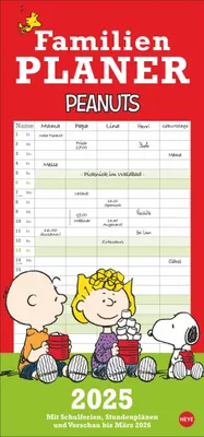 Produktbild von Peanuts Familienplaner 2025