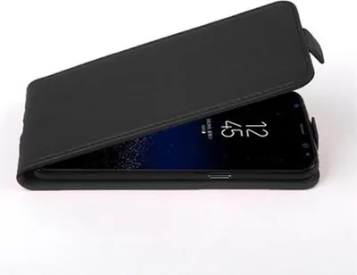 Image de Cadorabo Housse pour Samsung Galaxy S8 Housse en noir Flip Etui Housse de portable Case Cover similicuir