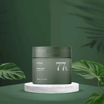 Produktbild von ANUA - Heartleaf 77% Toner Pad - Zklidňující polštářky s extraktem z toulně srdčité - 160ml