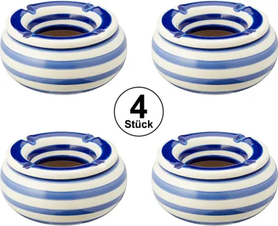 Produktbild von 4er Set Sturmaschenbecher Maritim 10cm