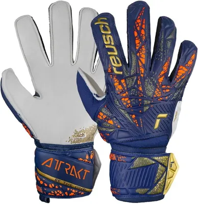 Immagine prodotto di Guanti da portiere Reusch Attrakt Grip Junior blu navy 5472815 4410 - 4,5